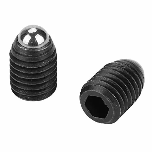 10 Sztuk M12 Gwintowane Gniazdo Sześciokątne Ze Stali Węglowej, Zestaw Tłoczków Sprężynowych M12 x 16 mm, Wkręt z Nakrętką Samohamującą dla Łączników Metalowych