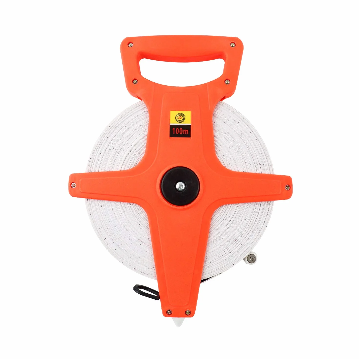 QWORK® Taśma miernicza z włókna szklanego, taśma rolkowa, 100M / 330 FT, dwustronna
