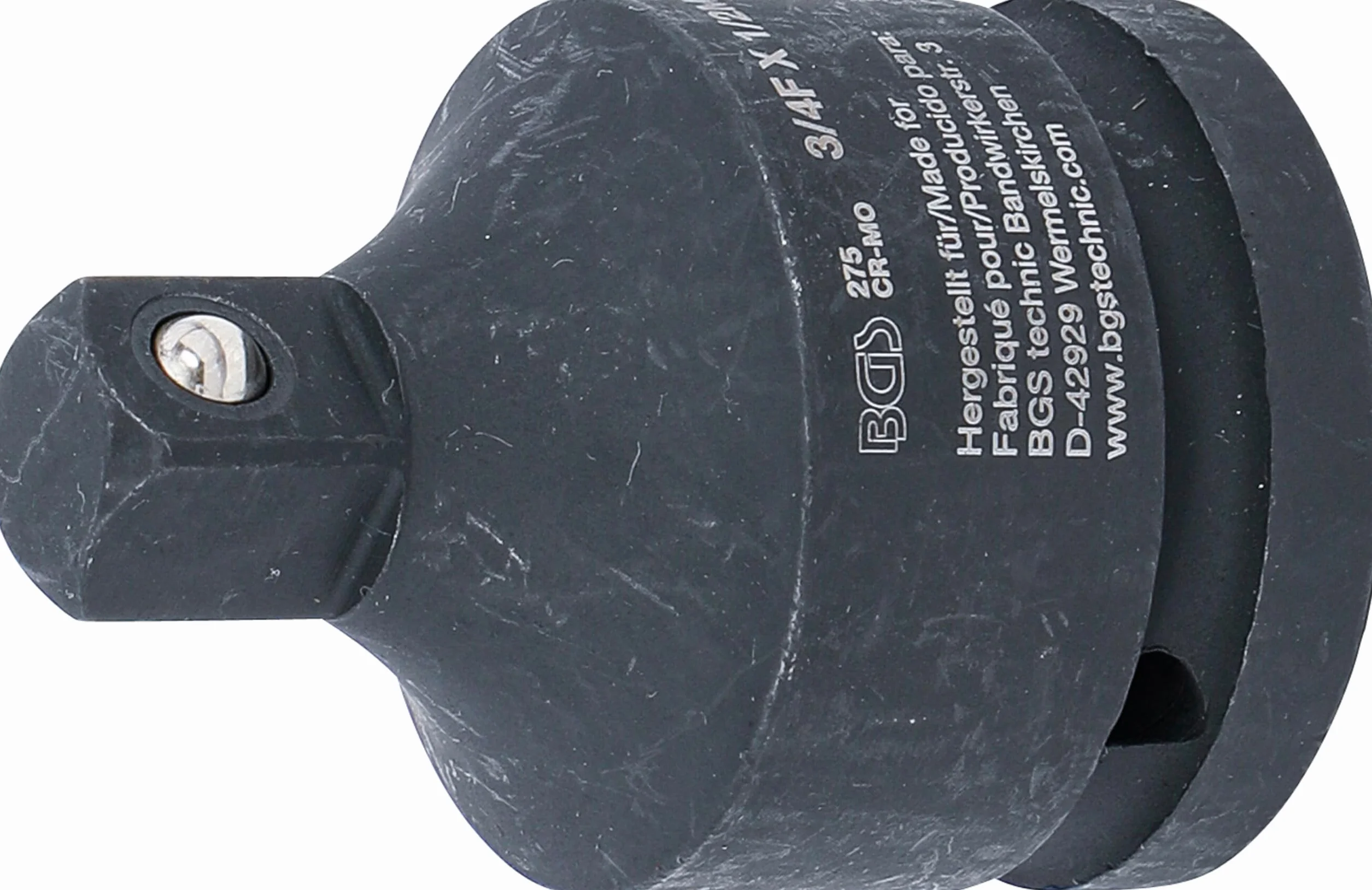 BGS 275 Adapter udarowego klucza nasadowego gniazdo czworokątne 20 mm (3/4") trzpień czworokątny 12,5 mm (1/2")