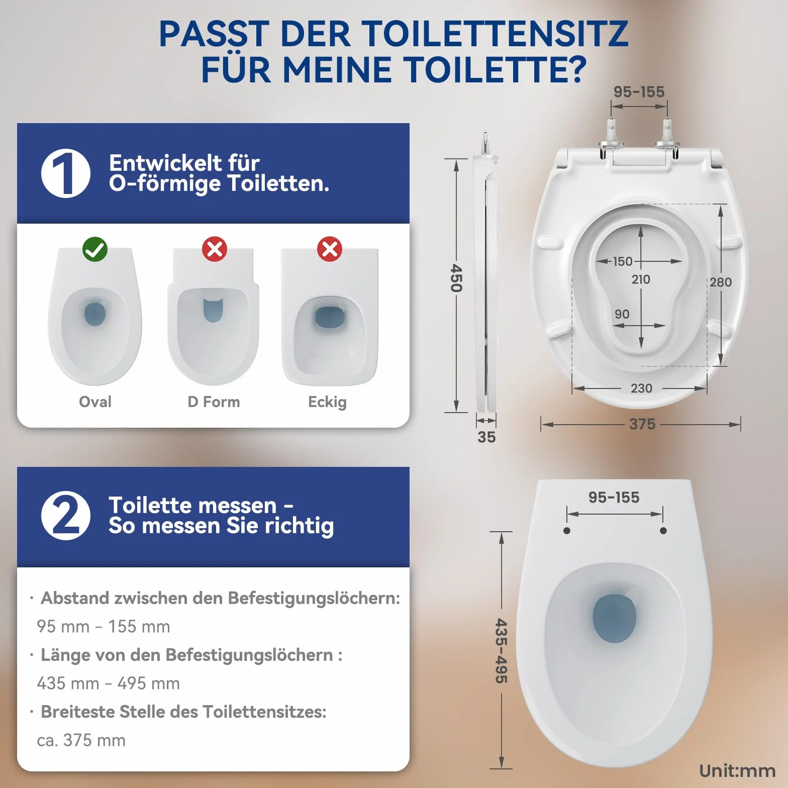 CECIPA Deska sedesowa z wbudowanym fotelem dziecięcym, owalna, duroplast, antybakteryjna, UV, wolnoopadająca
