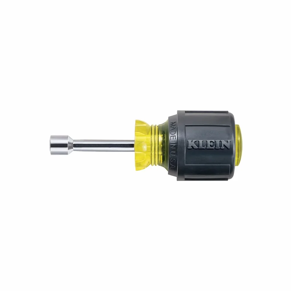 1/4-calowy wkrętarka do nakrętek z 1-1/2-calowym trzonem drążonym i uchwytem z poduszką Klein Tools 610-1/4
