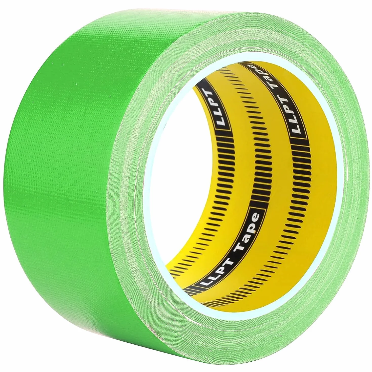LLPT Kolorowa taśma klejąca tkana taśma klejąca do dekoracji wnętrz i na zewnątrz 50 mm x 14 m 1 rolka zielona (DT501GN)