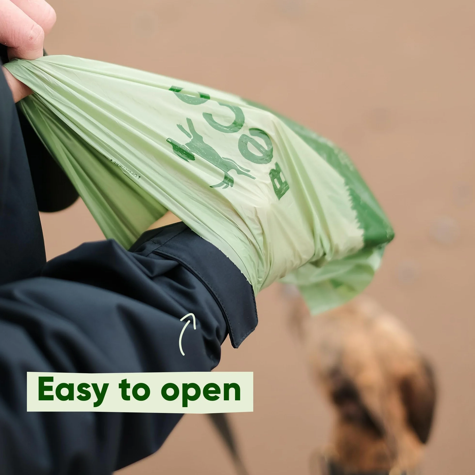 Beco Mocne i duże torby na odchody - 270 worków (18 rolek po 15) - bezzapachowe - kompatybilne z dozownikiem torby na odchody dla psów