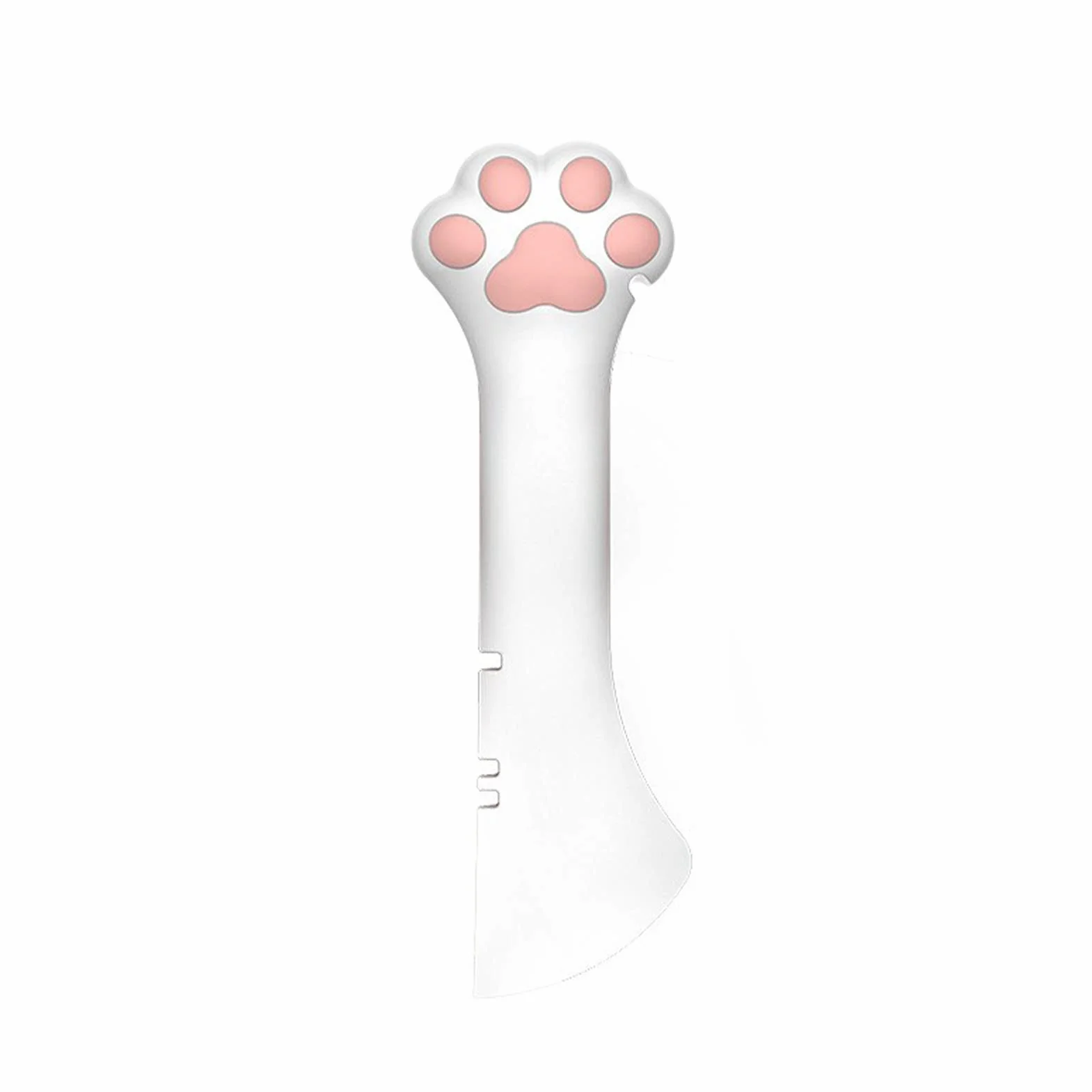 Codzienne Potrzeby dla Kotów, łyżka w Puszkach dla Zwierząt Domowych do Puszek na karmę dla Kotów Otwieracz do Słoików Cat Design Wielofunkcyjny (Biały)