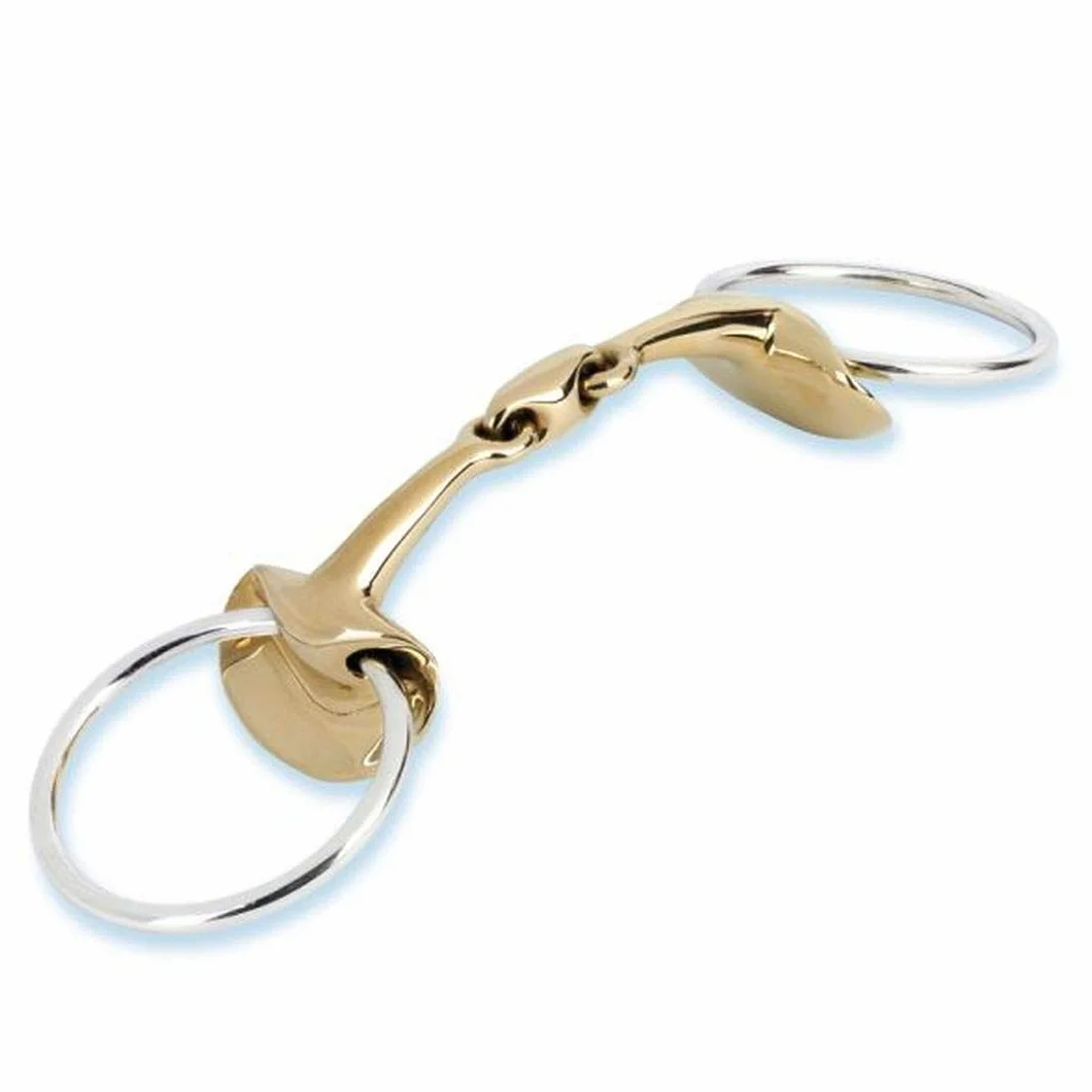 Stübben 2262 Golden Wings Snaffle Bit podwójnie uszkodzony