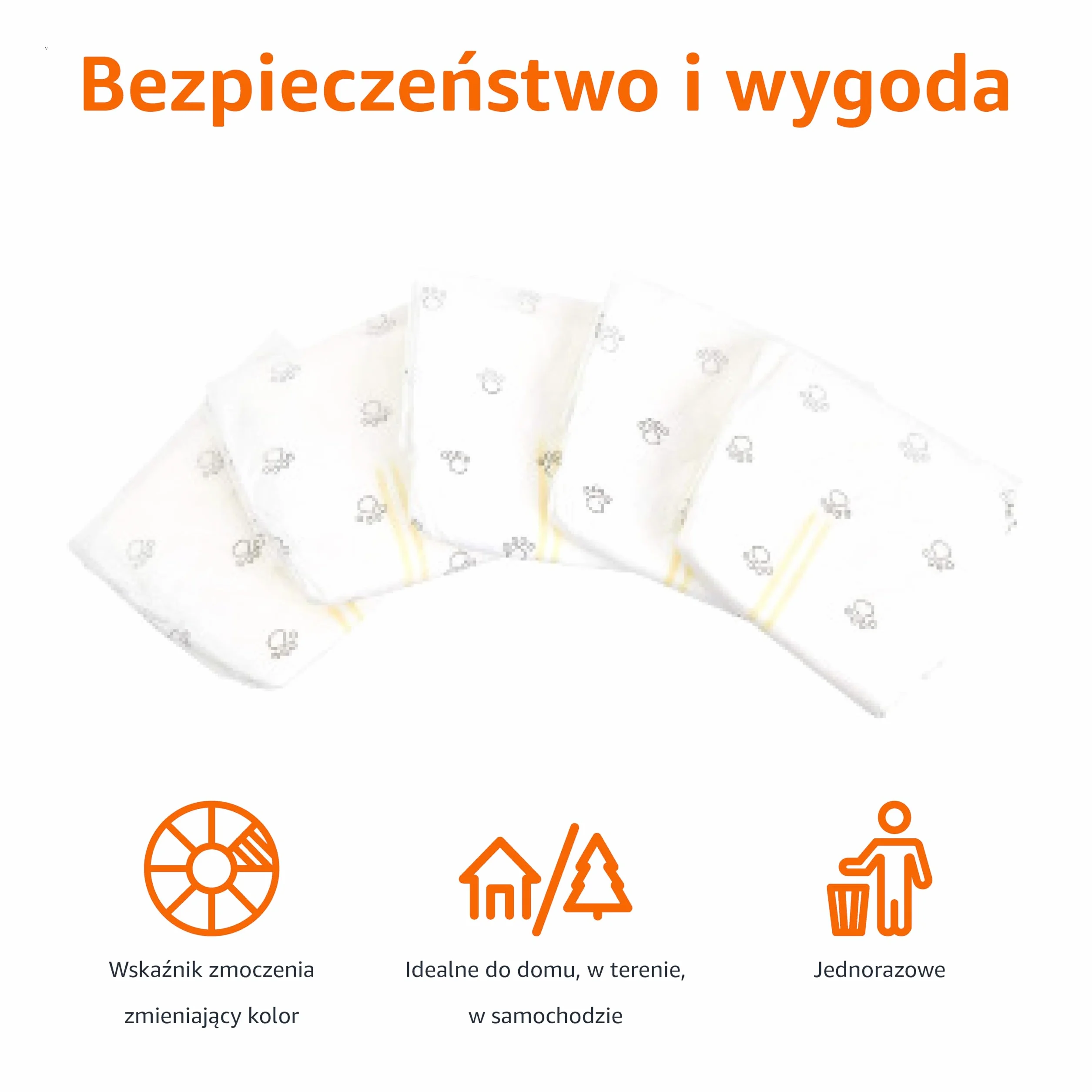 Amazon Basics Jednorazowe pieluchy dla psów dla psów, rozmiar X, 30 sztuk, białe