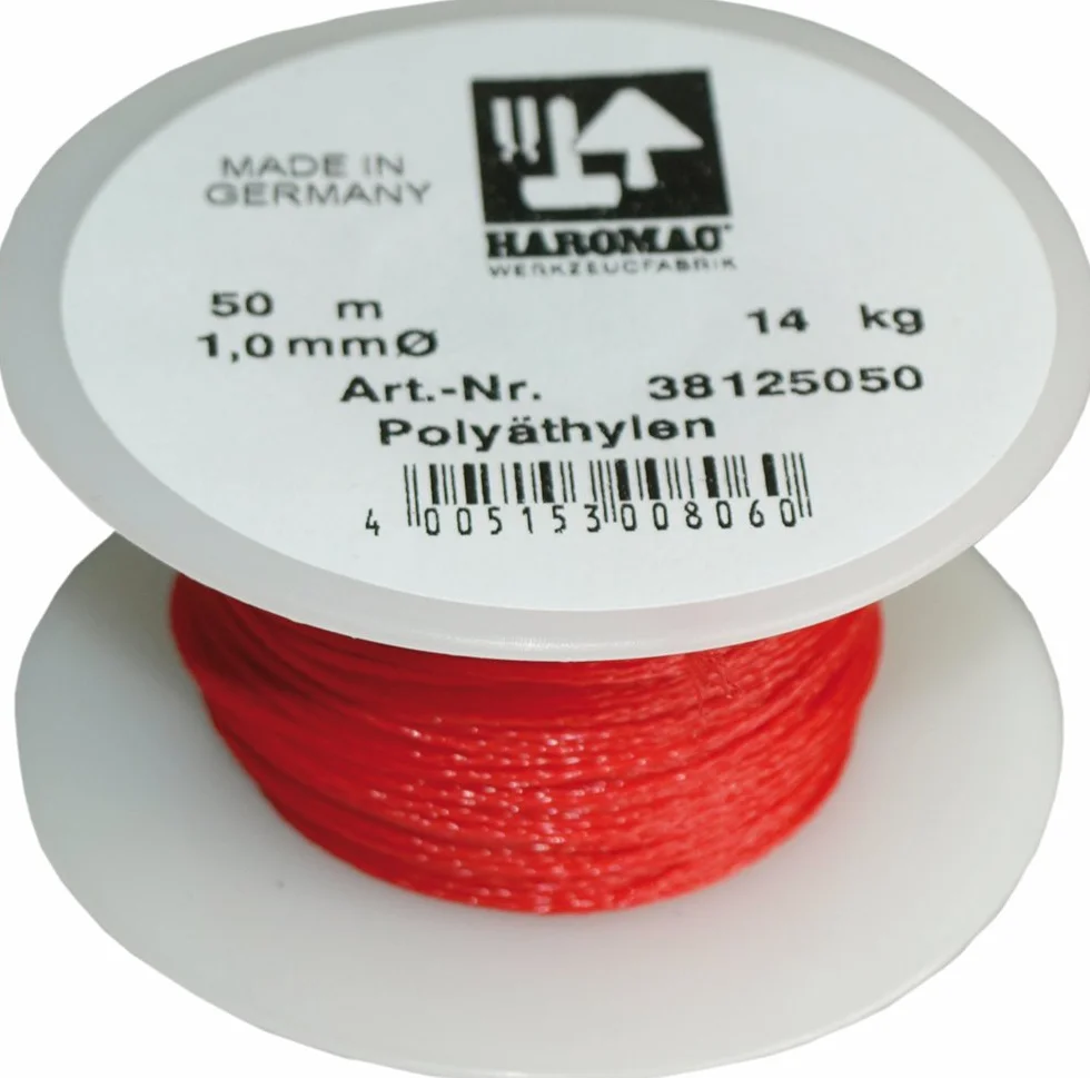 Haromac Sznurek murarski, 1 mm x 50 m, czerwony, 38125050