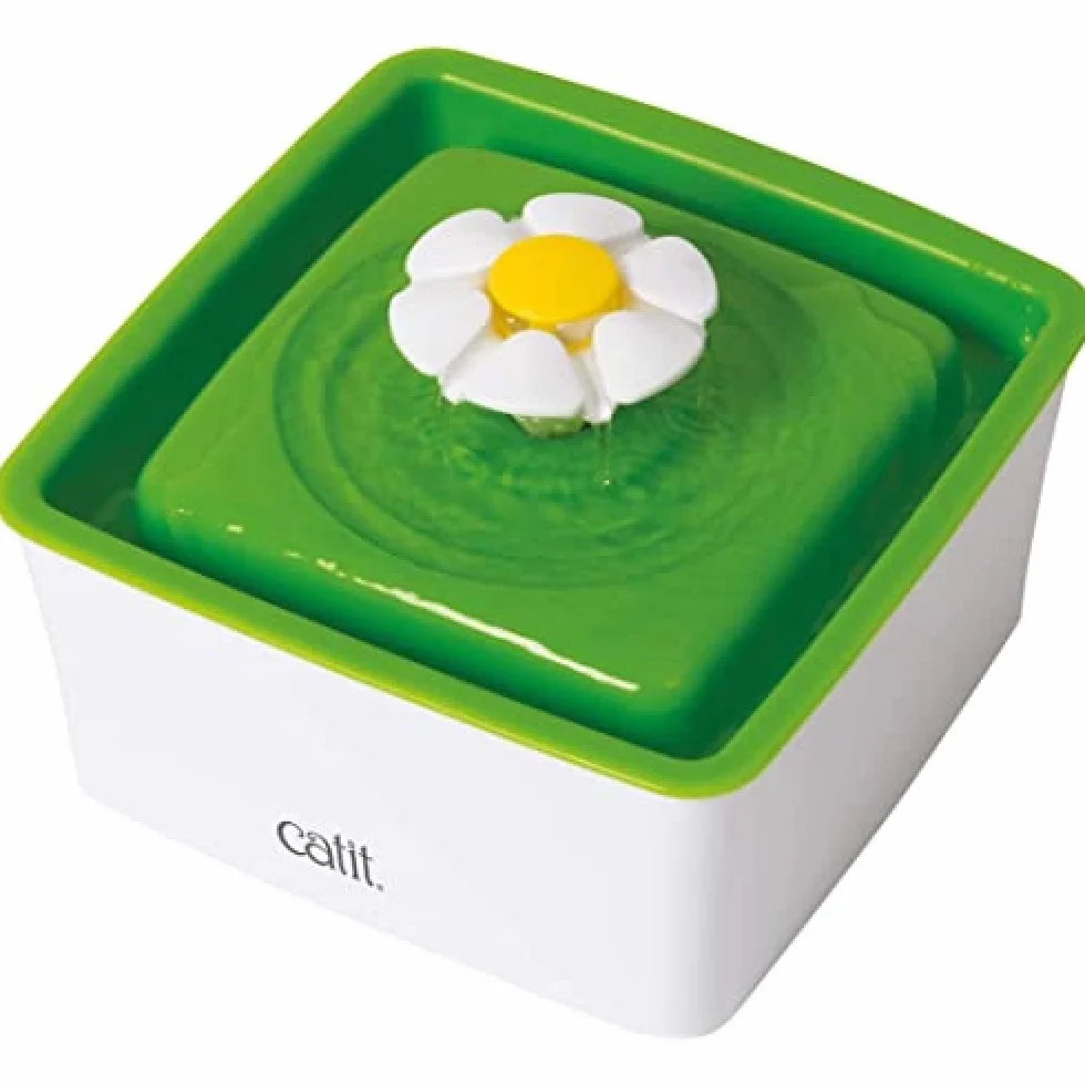 Catit 43735W Piodło Fontanna Dla Kota, 1,5 l, Biały/Zielony
