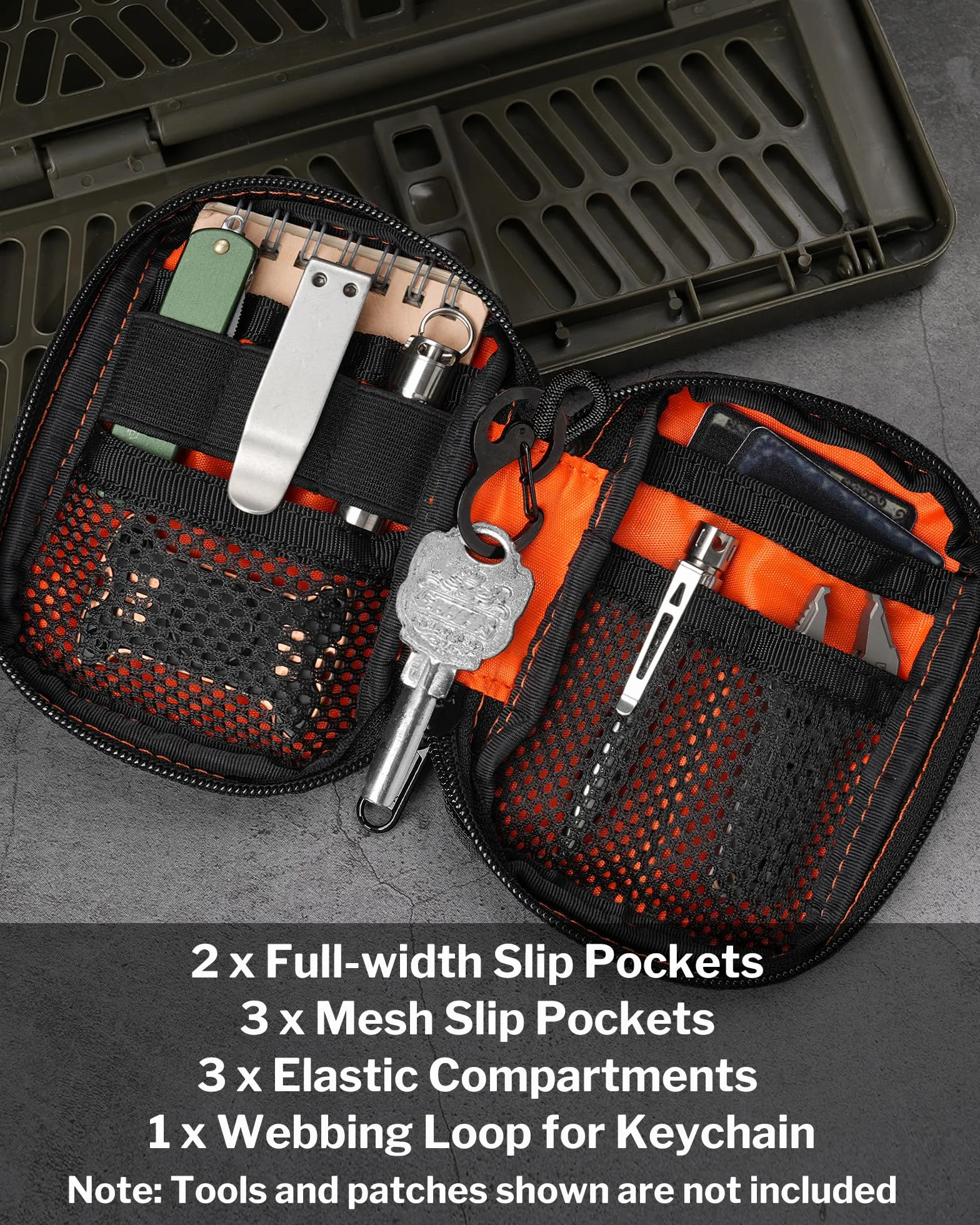VIPERADE VE31 EDC Organizer mini torba na narzędzia z YKK zamkiem błyskawicznym