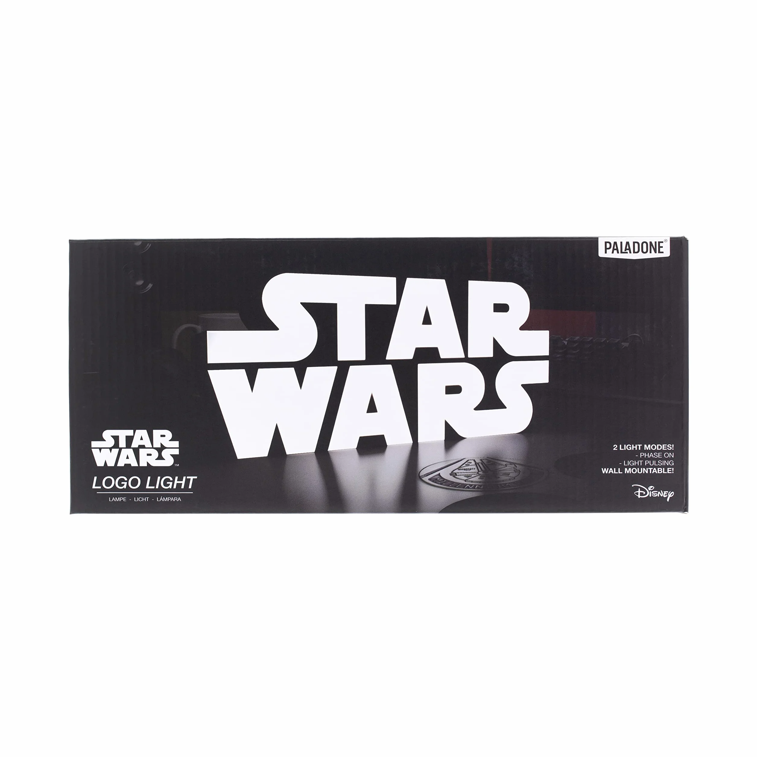 Paladone Star Wars Lampa z Logo, Biały/Czarny, 24 x 24 x 10 cm
