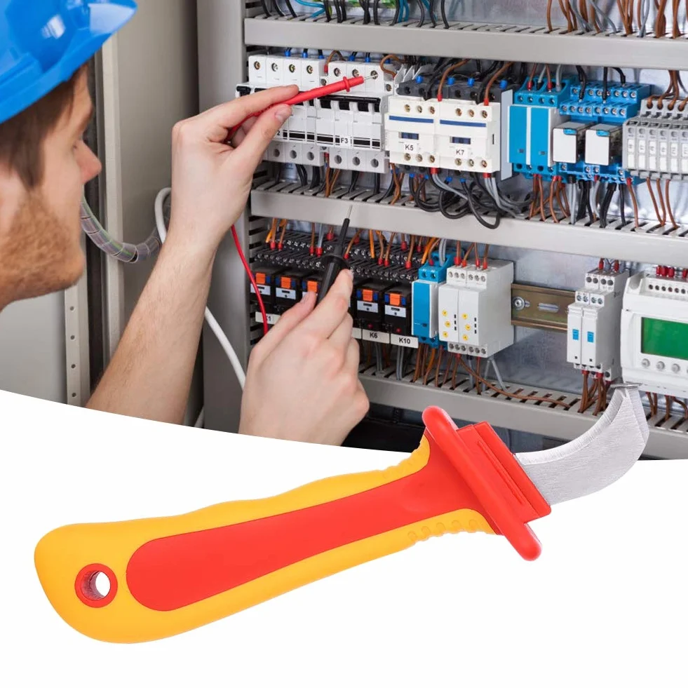 Dioche Elektriker Messer, Messer Banane Einziehbares Set Isolierung Anti Magnetische Gebrauchs Messer Schnell Streifen Kabel Strip Stripper Cutter IEC60900 1000V
