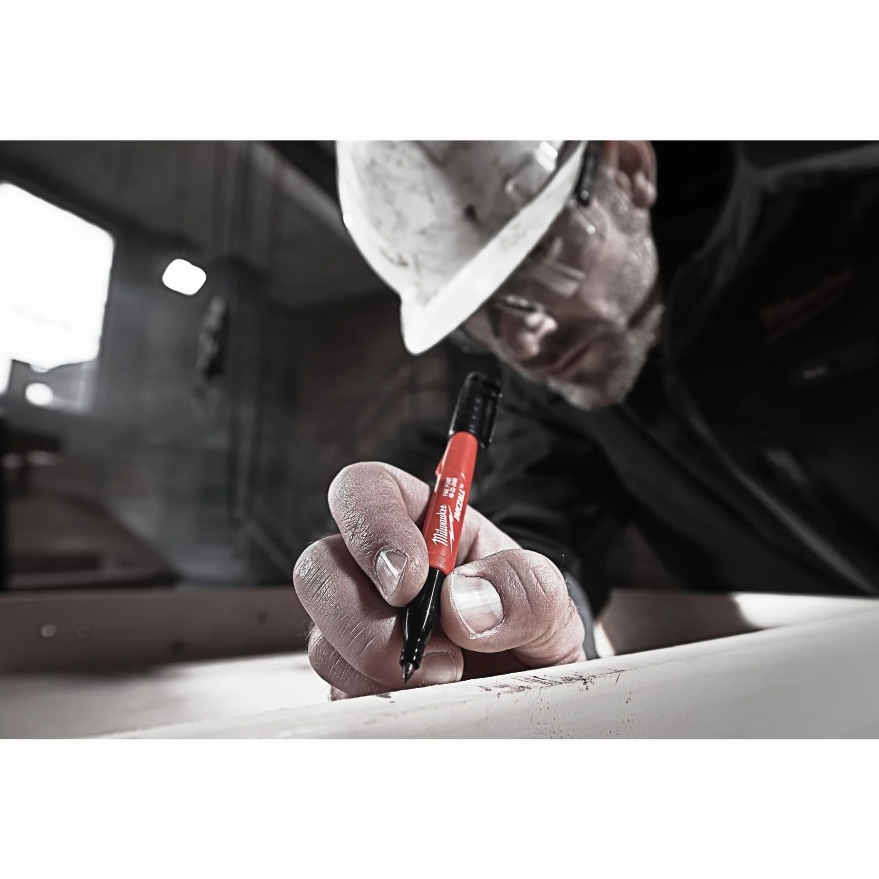 Milwaukee 4932480551 Markery Permanentne, Czarny, 4 sztuki