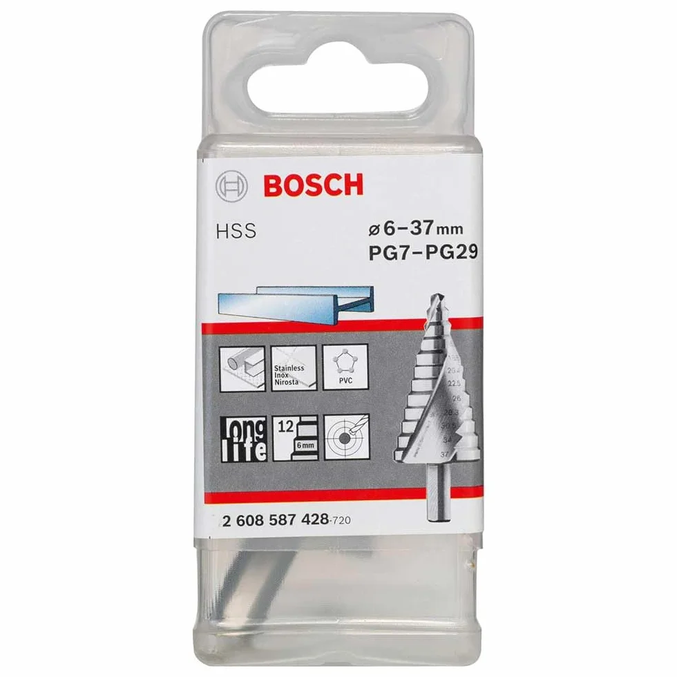 Bosch Profesional Wiertło stopniowe HSS 6-37 mm, 10,0 mm, 93 mm