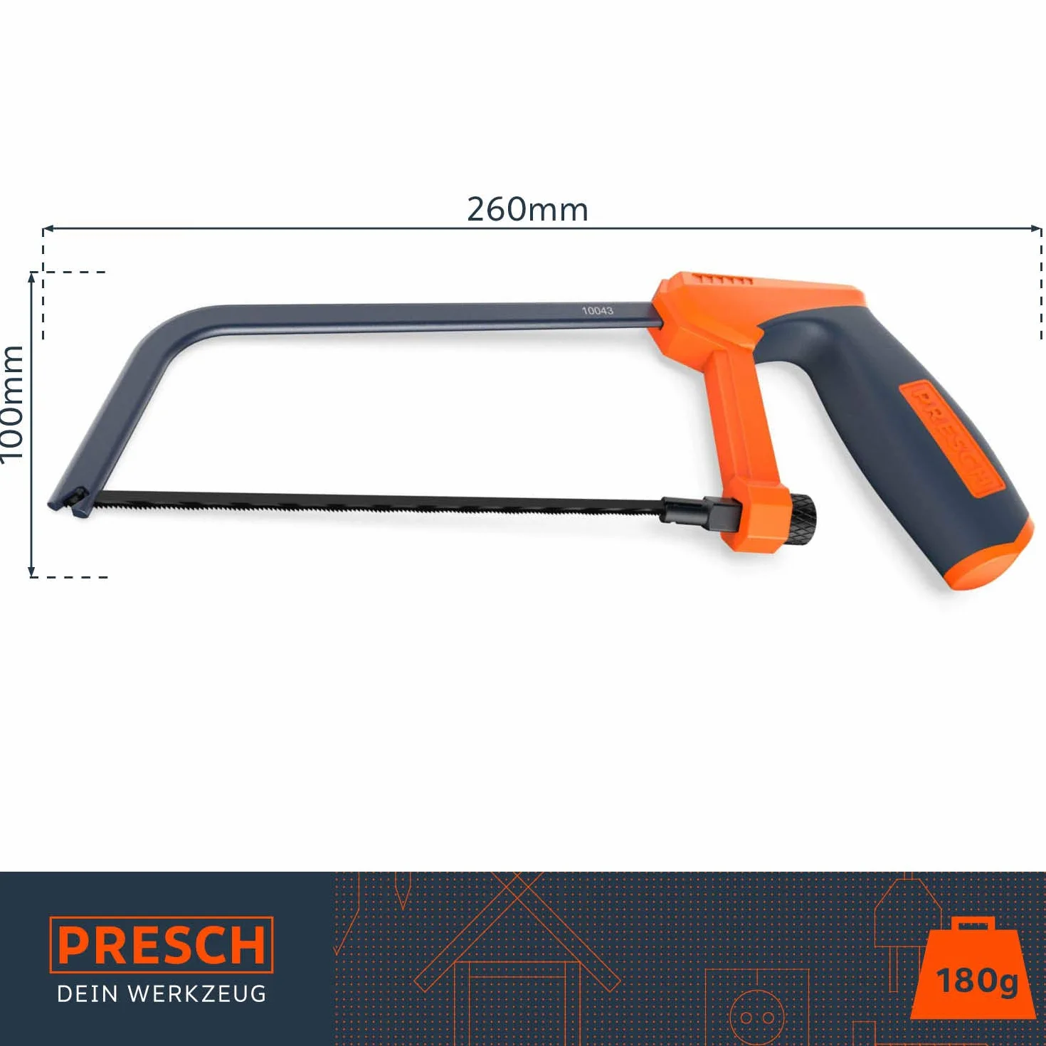 Presch Junior Piła do metalu 150 mm - Ręczna piła z wymiennym brzeszczotem