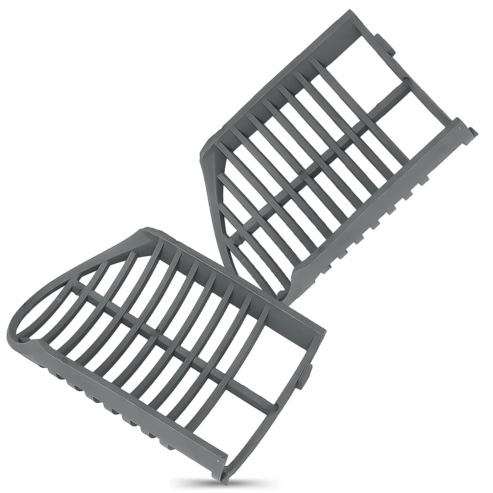 Millto™ Sitko Czyszczaka Rynnowego Rewizji Rury Spustowej 110 mm Szare Filtr Rynny Deszczowej Kratka Filtrująca Liście Gałęzie Plastikowa Osłona Ochronna