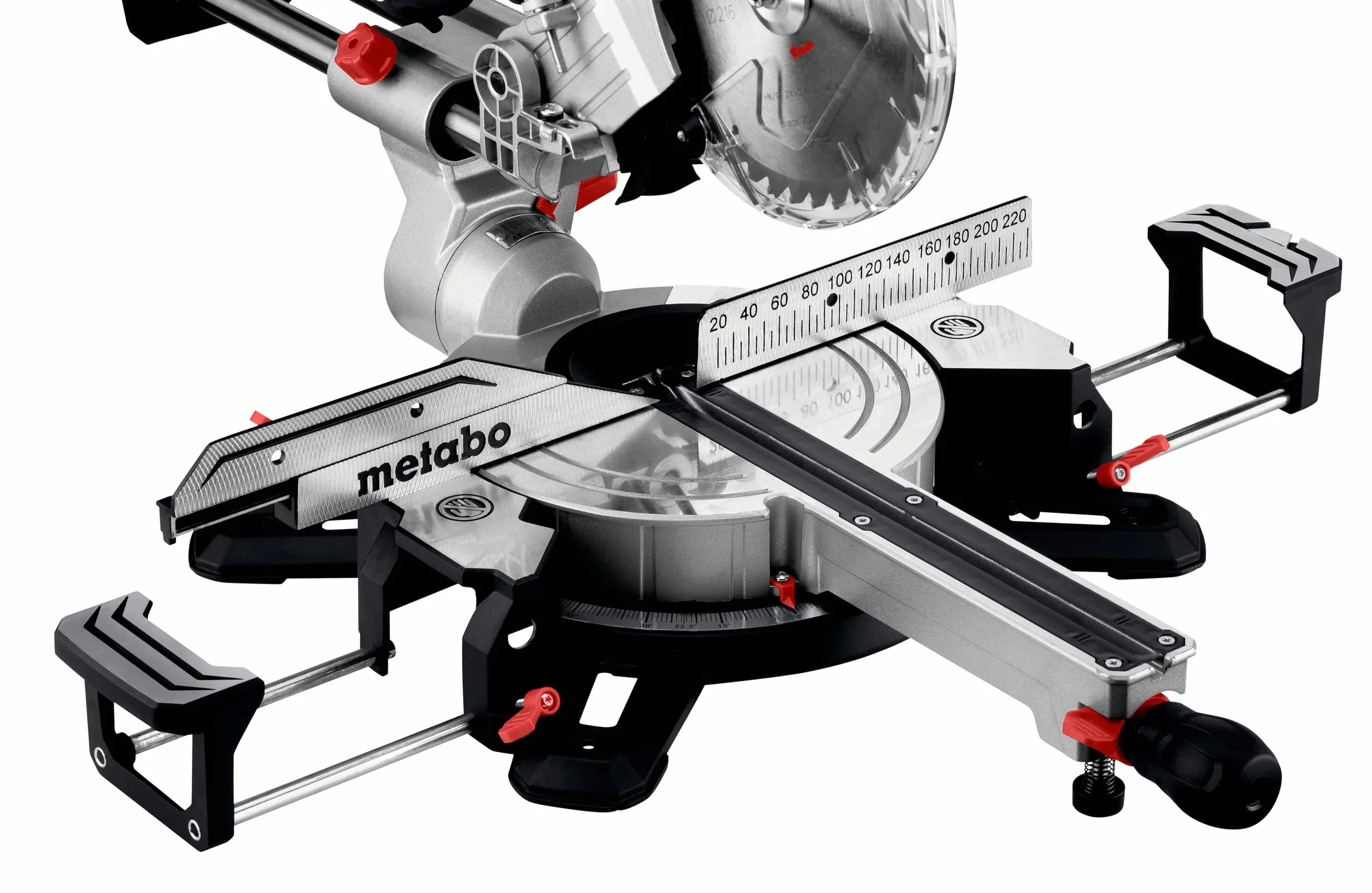 Metabo ukośnica KGS 254 M – 613254000 – Z funkcją Precision Cut Line, tarcza 254 mm i funkcja posuwu – Długość kabla 2 m