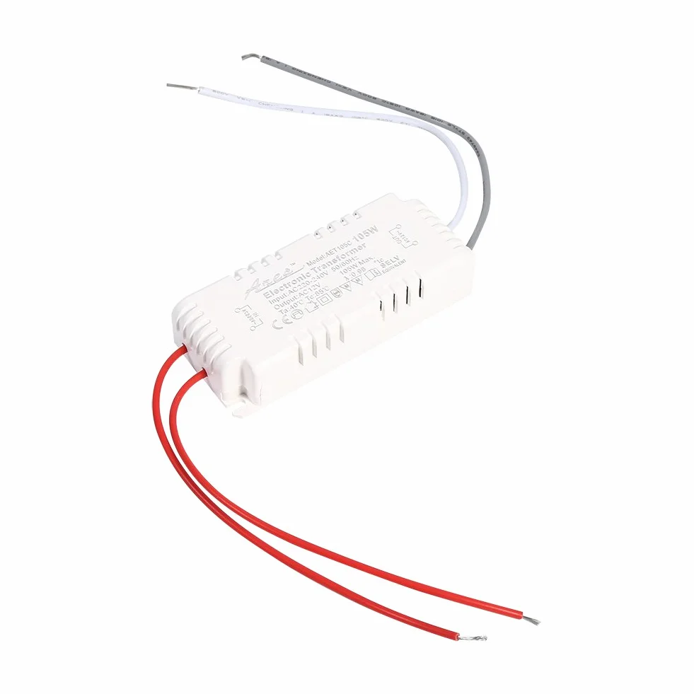 MOKT Transformator 220 V, 12 V, 105 W, transformator elektroniczny 105 W, trwały uniwersalny przetwornica napięcia do lamp LED