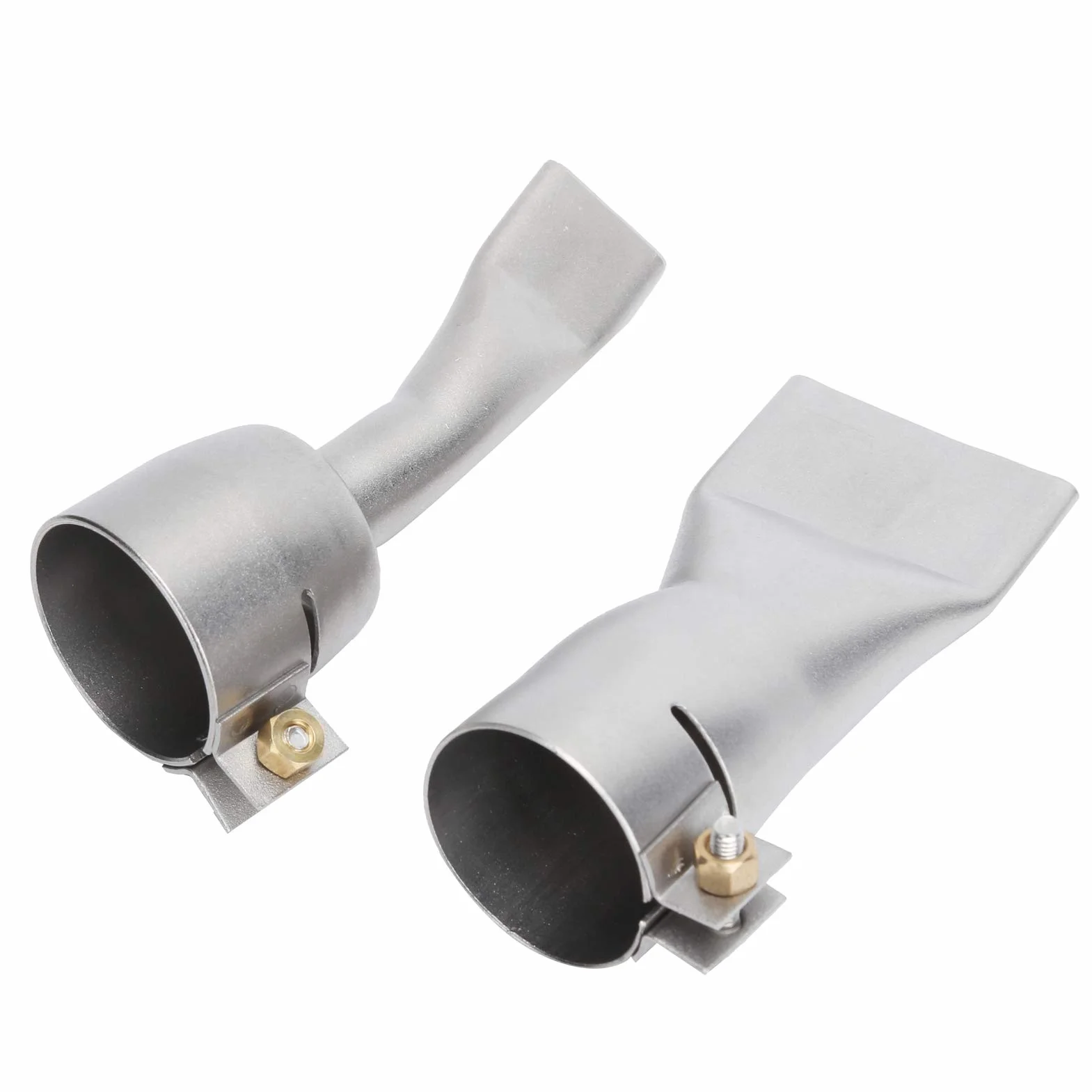 Płaska dysza do pistoletu na gorące powietrze 20 mm 40 mm ze stali nierdzewnej 2 sztuki