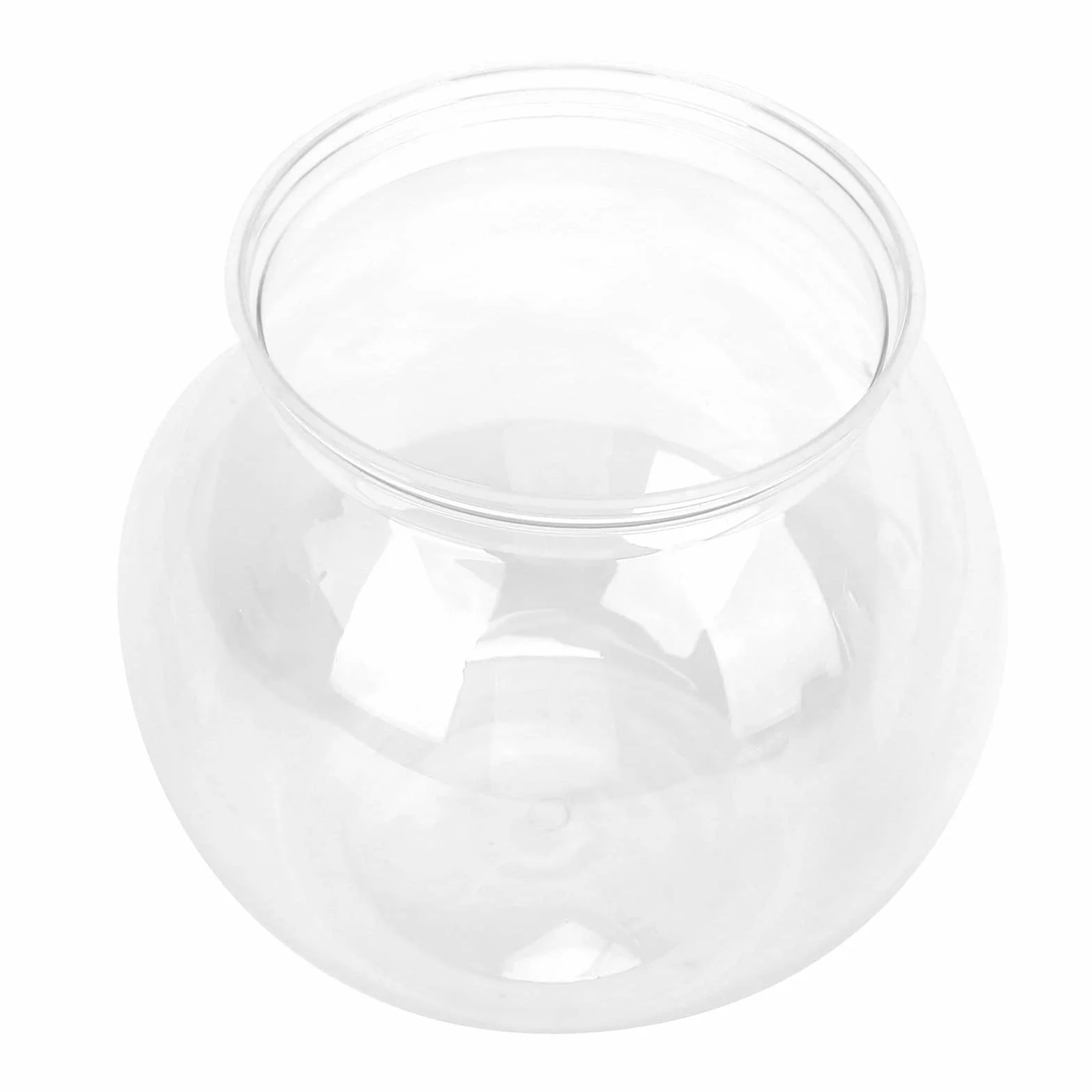 Miska na złote rybki przezroczysta plastikowa mini akwarium dla ryb Betta (S)