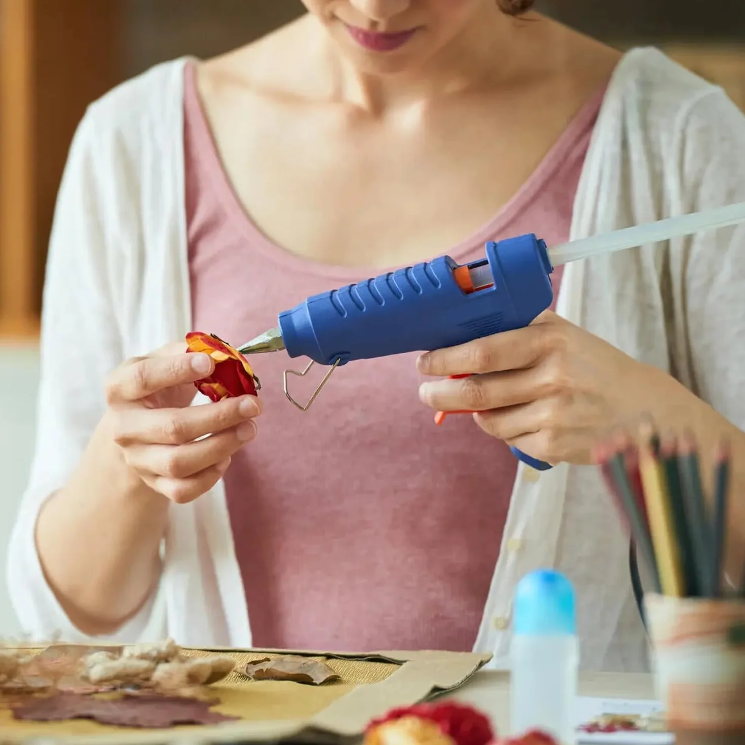 Pistolet do klejenia na gorąco 20 W mini do kleju 7 mm