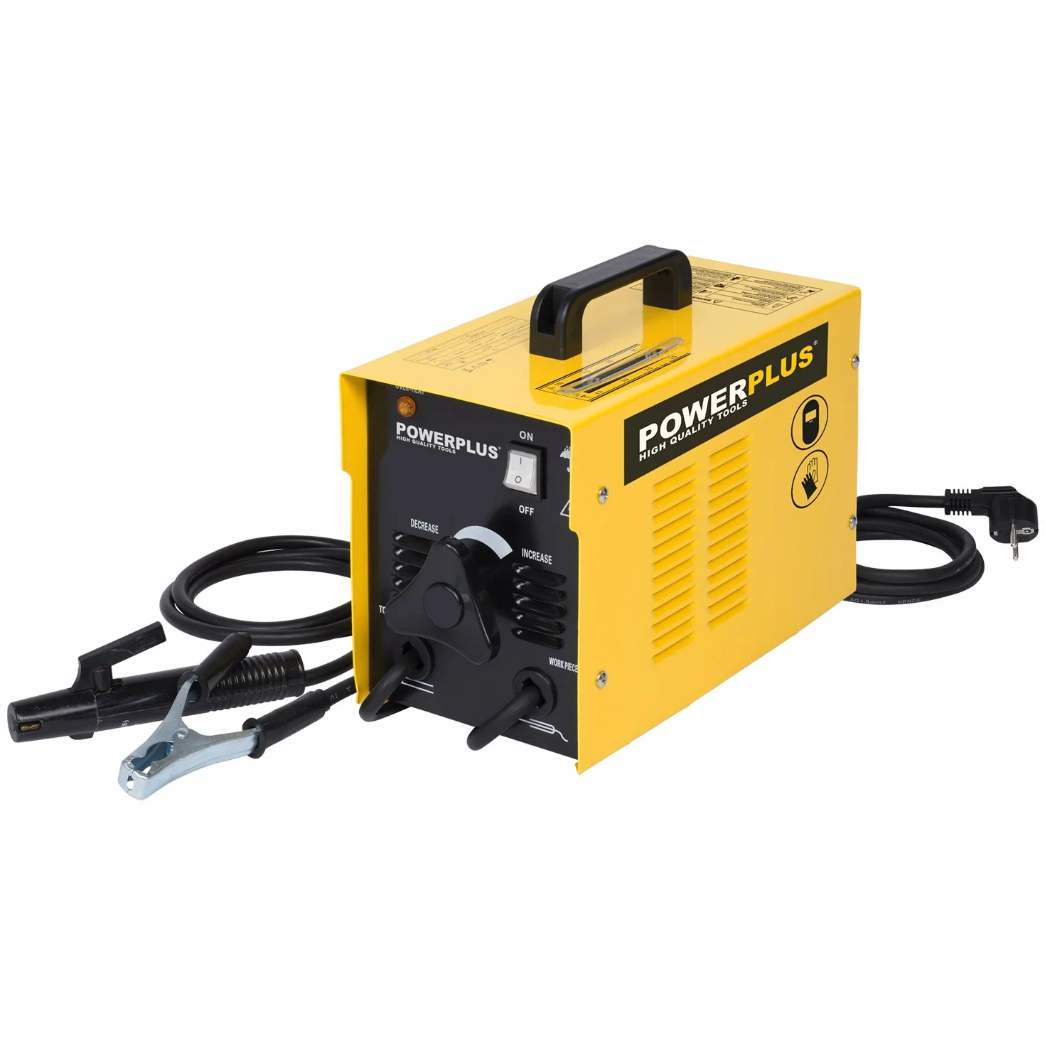 POWERPLUS POWX480 Elektroniczna spawarka łukowa 160 A akcesoria