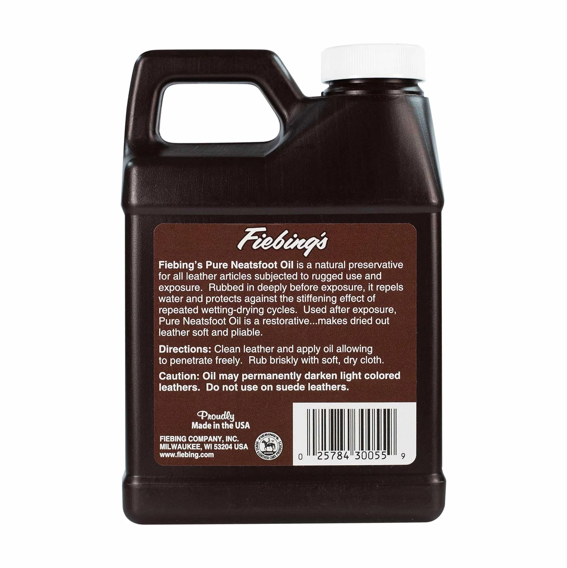 Fiebing's 100% Pure Neatsfoot Oil Natural Leather Prezerwatywy 16 uncji