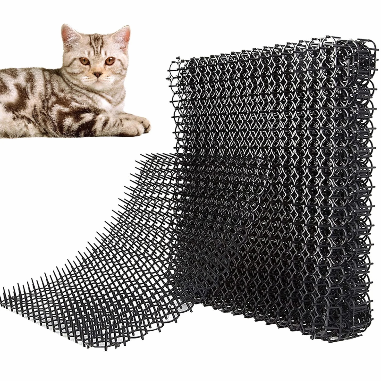 Mata z kolcami dla kota | 12 szt. Mata z kolcami dla zwierz?t - Kitten Anti-Jump Pad Przyci?ta mata ogrodowa z kolcami mo?e by? ? ?czona podwórku Imtrub